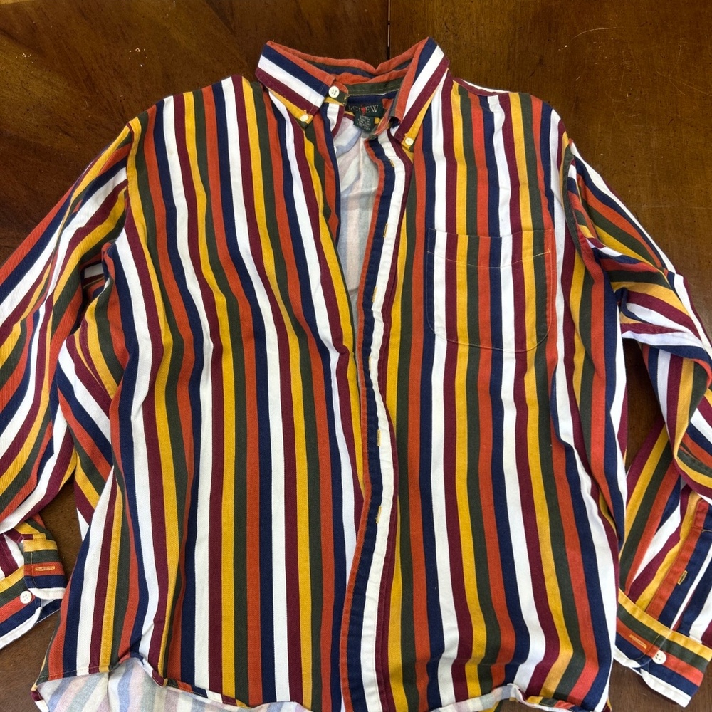 Vintage J.Crew men’s stripe shirt xl